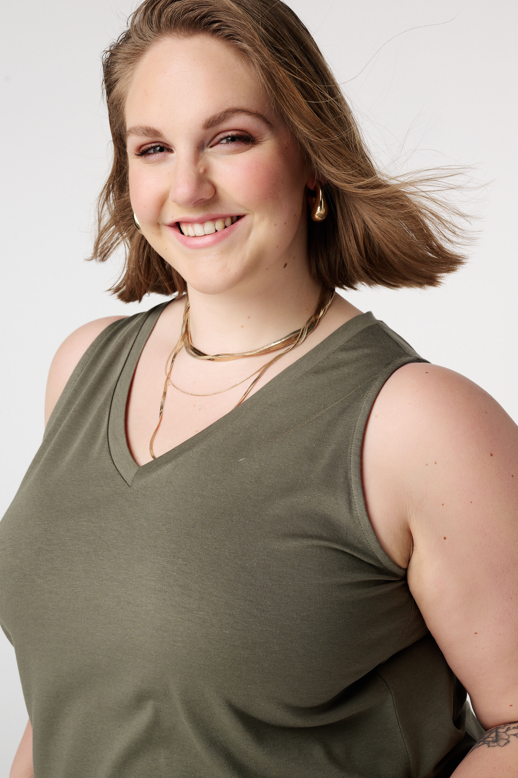 Singlet met v-hals image number 4