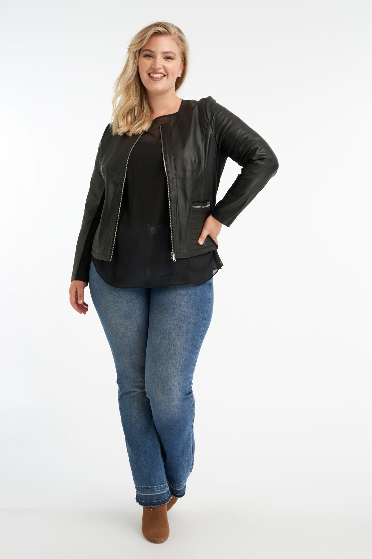 PU leren jasje image number 5