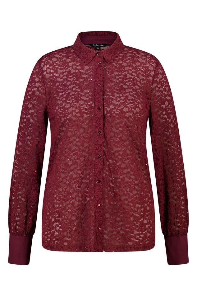 Top met kant en pailetten image number 1