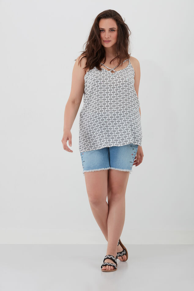 Blouse top met print  image number 0