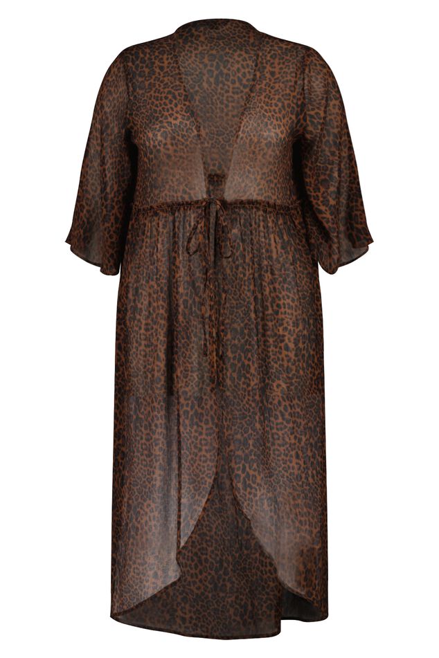 Kimono met print image number 1