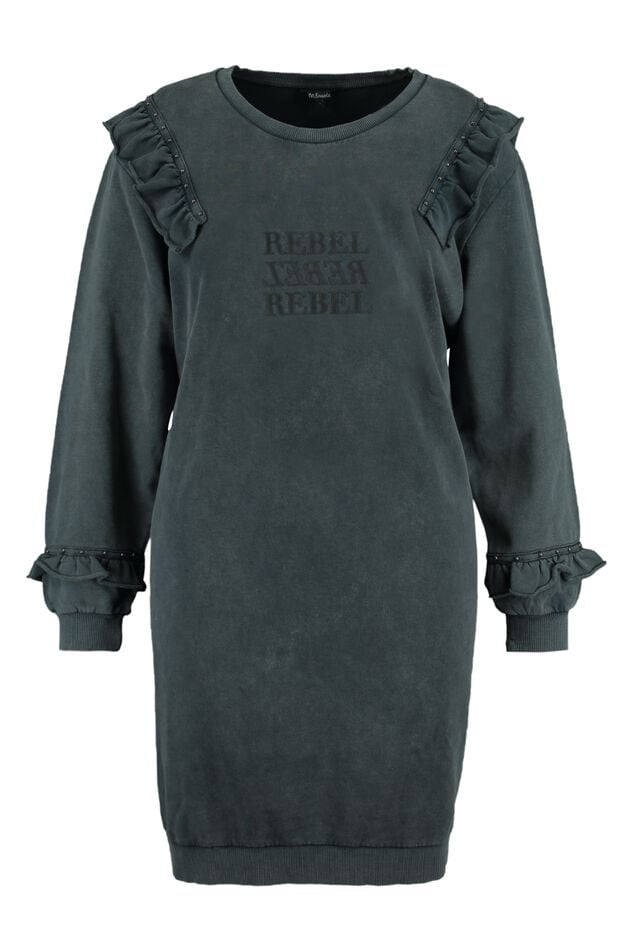 Sweater jurk met studs  image number 1