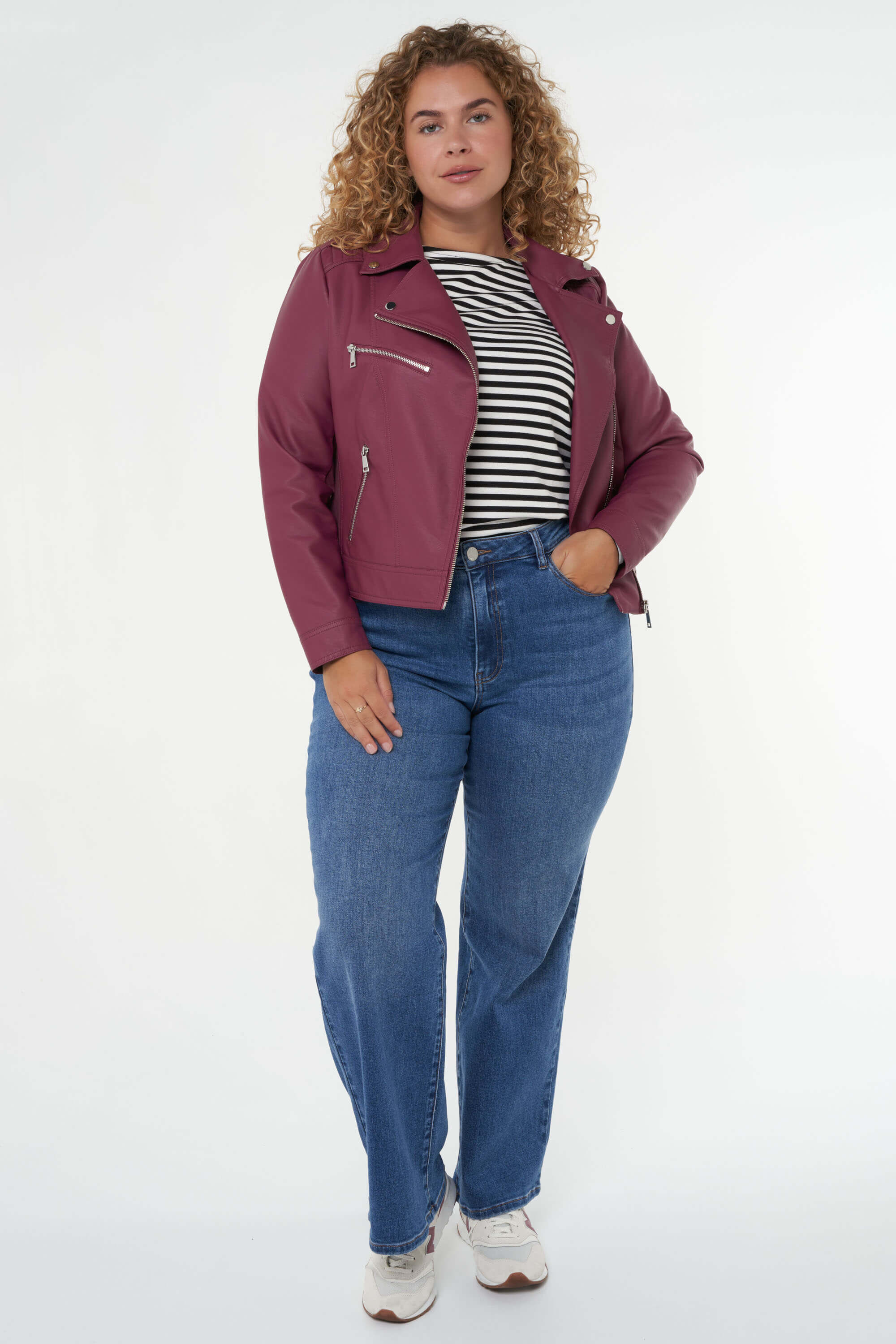 Jas van imitatieleer image number 7