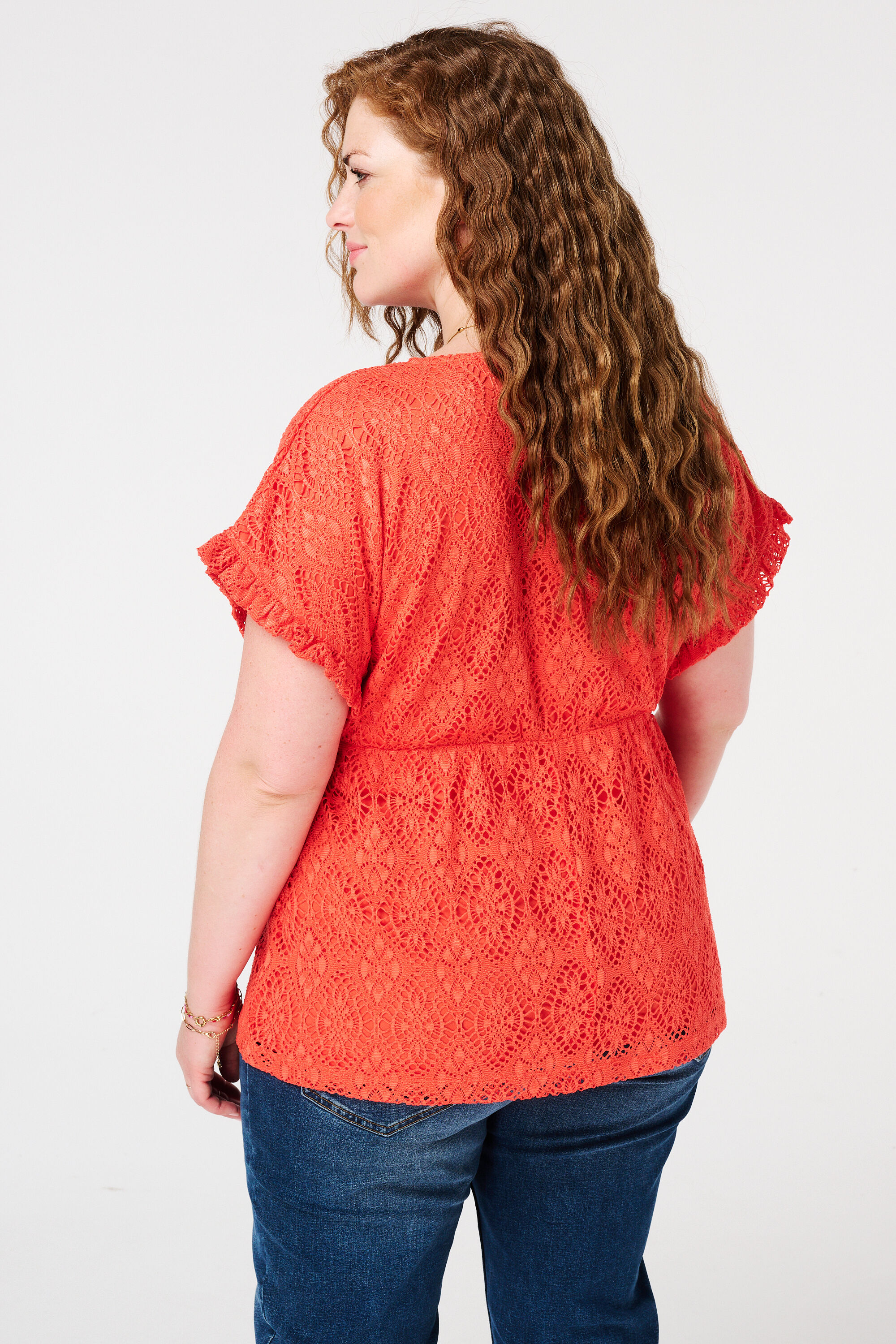 Top met gehaakte look image number 3