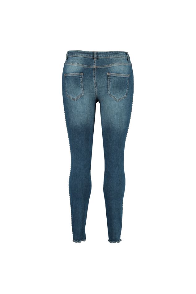 Skinny leg jeans met studs image number 2