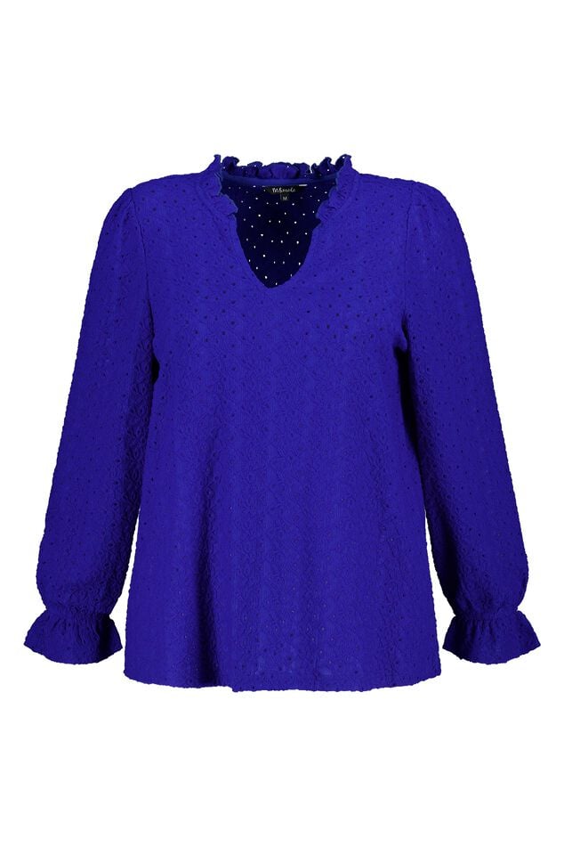 Top met broderie image number 1