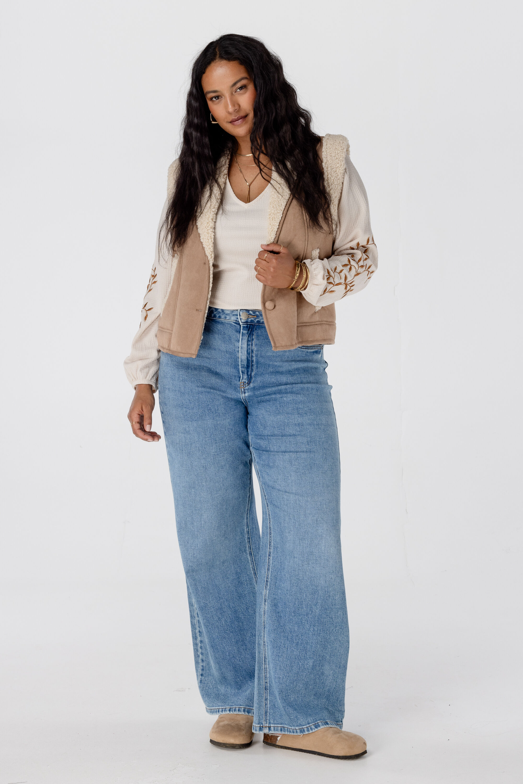 Gilet met teddy voering image number 5