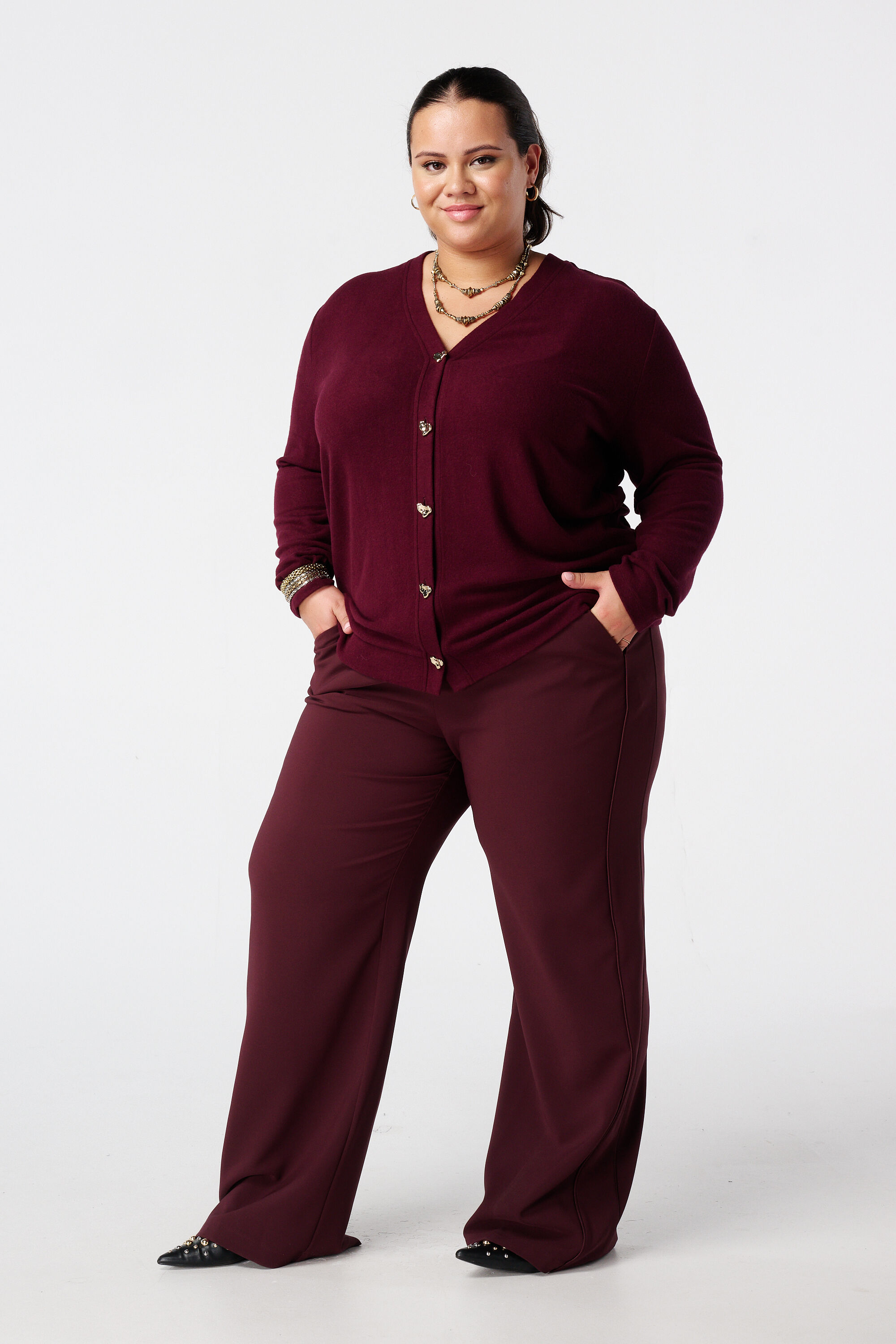 Vest met gouden hartjesknopen image number 5