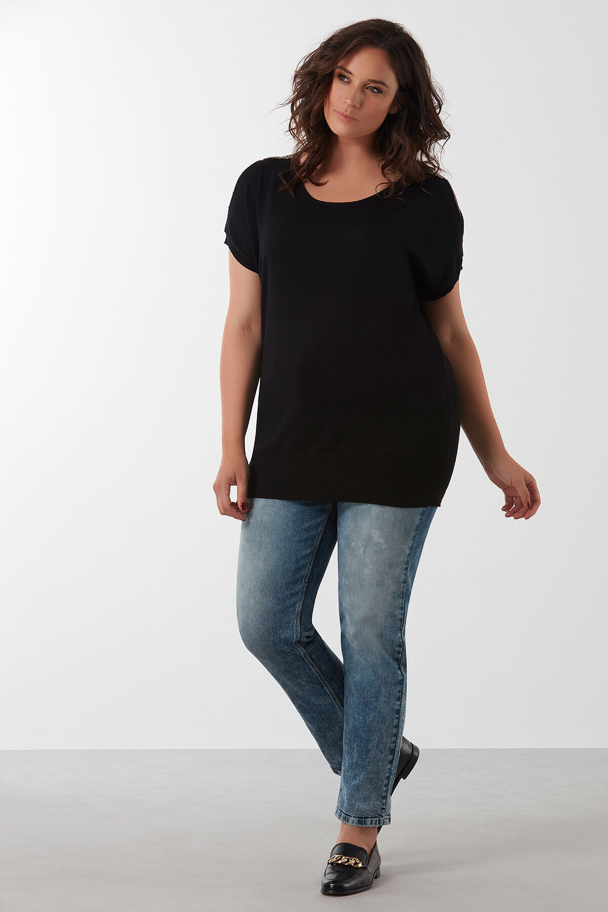 Loose leg jeans ROSE image number 4