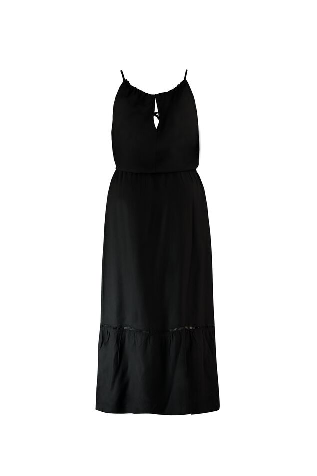 Lange jurk met embroidery image number 2