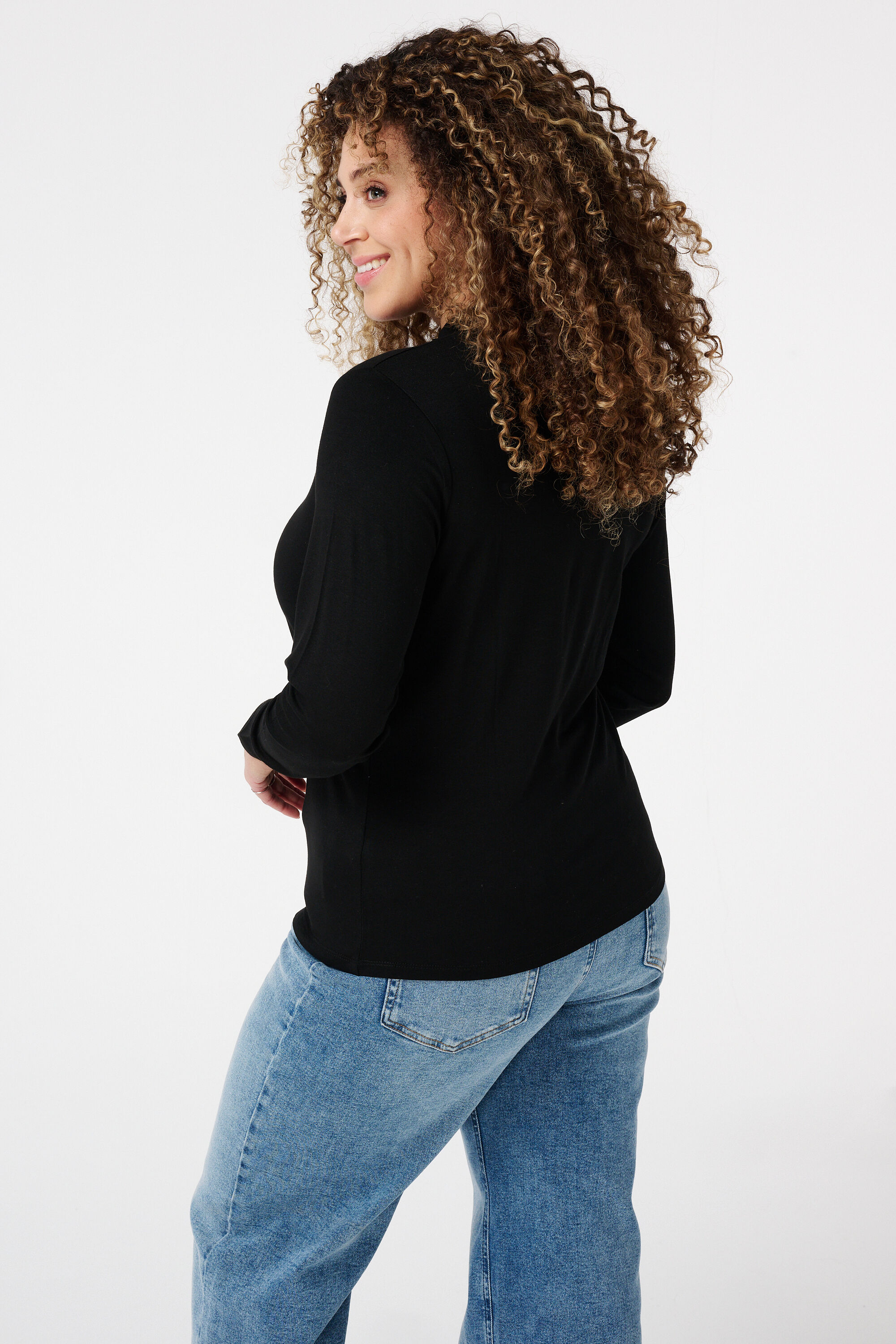 Shirt met col en print image number 3