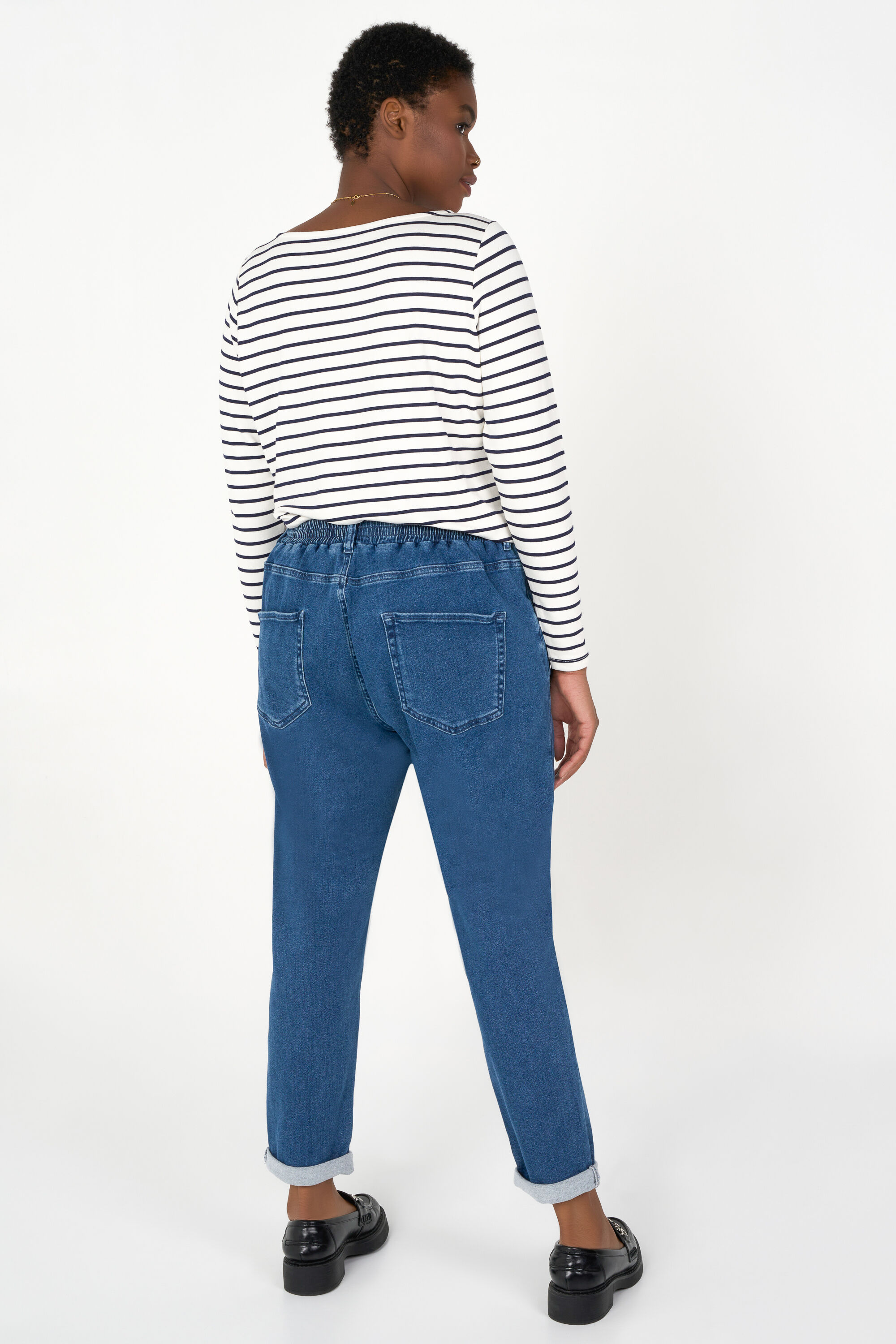Jog denim broek image number 3