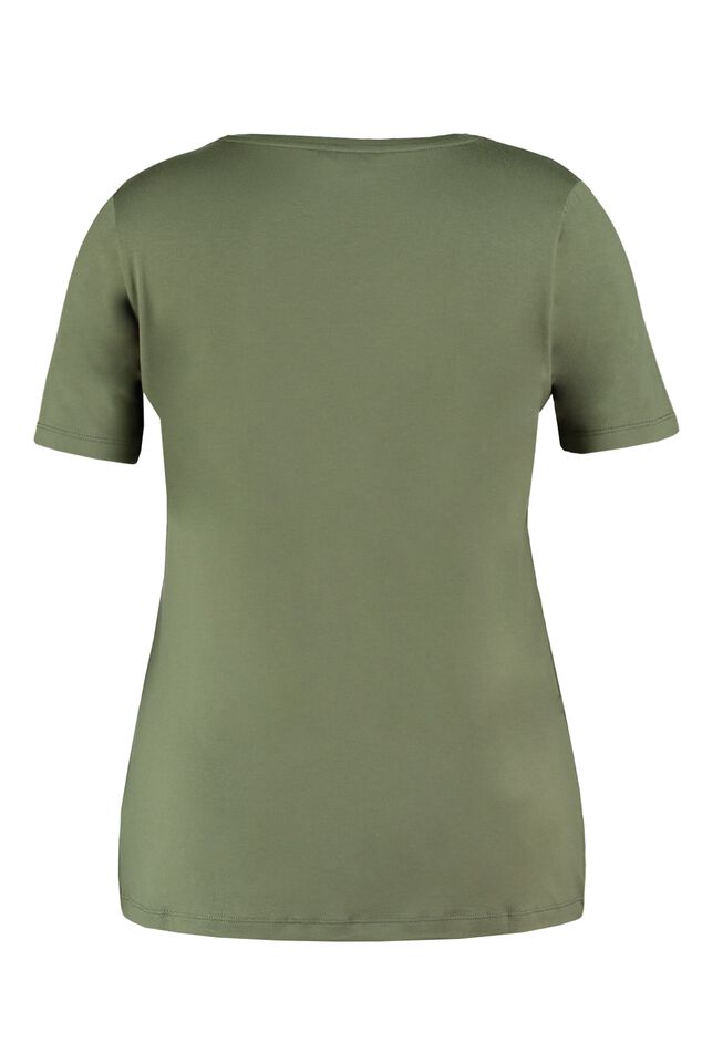 T-Shirt met glitter tekstprint image number 2