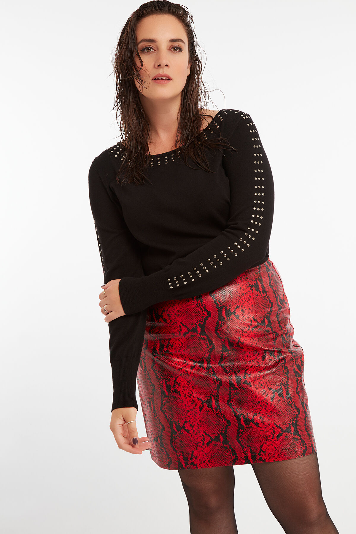 Rok met slangen print image number 4