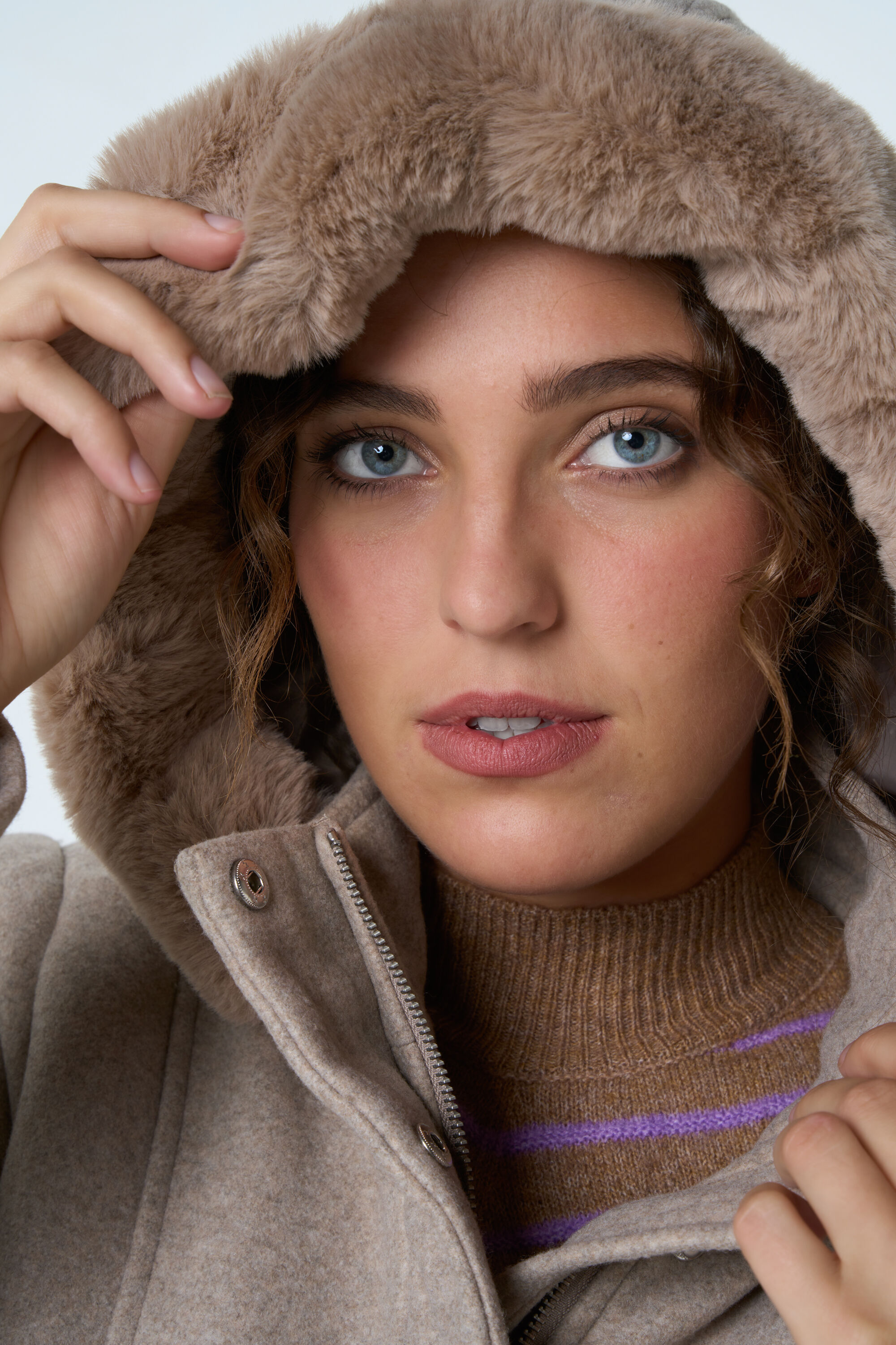 Jas met wol look image number 5