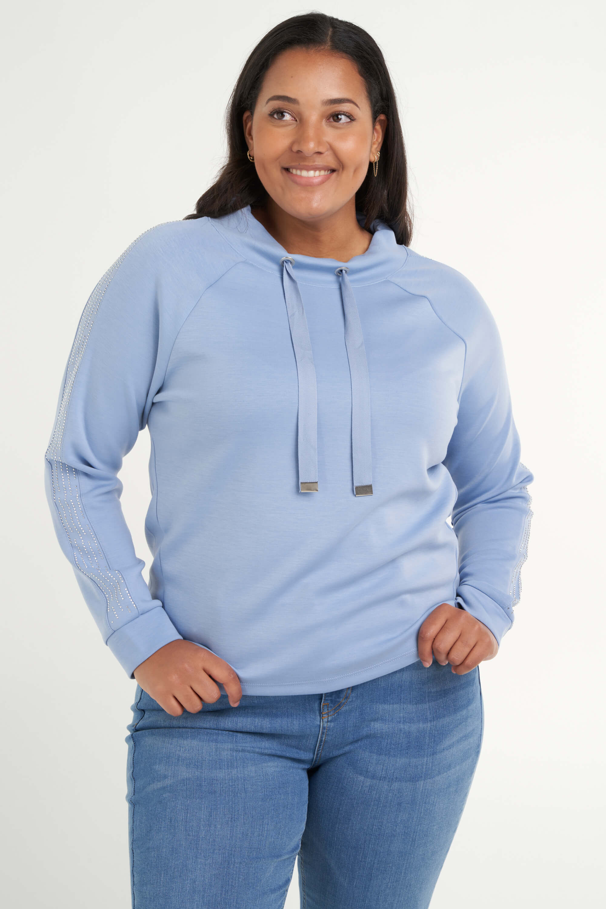 Sweater met strass steentjes image number 0