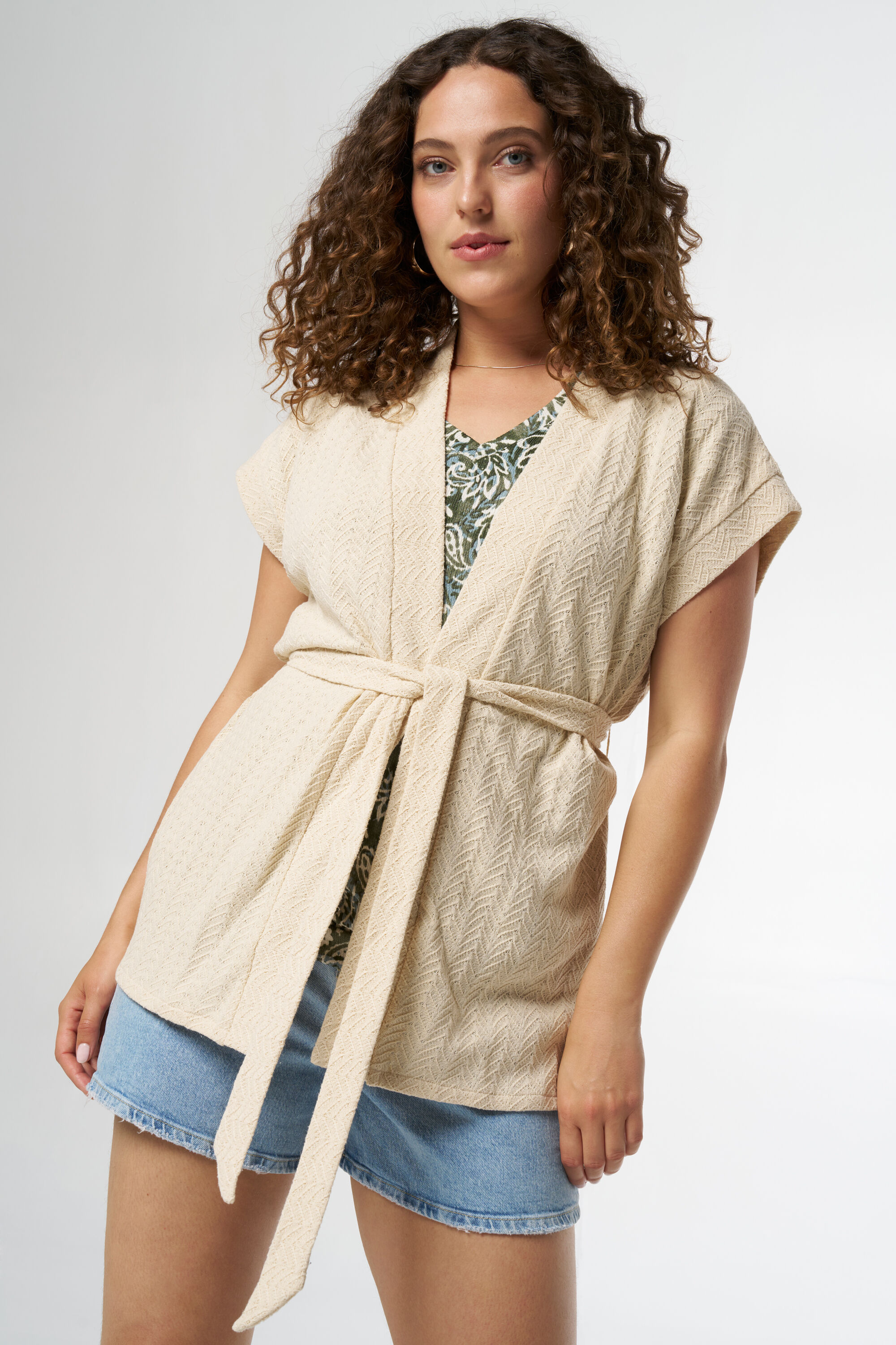 Gilet met ceintuur image number 0