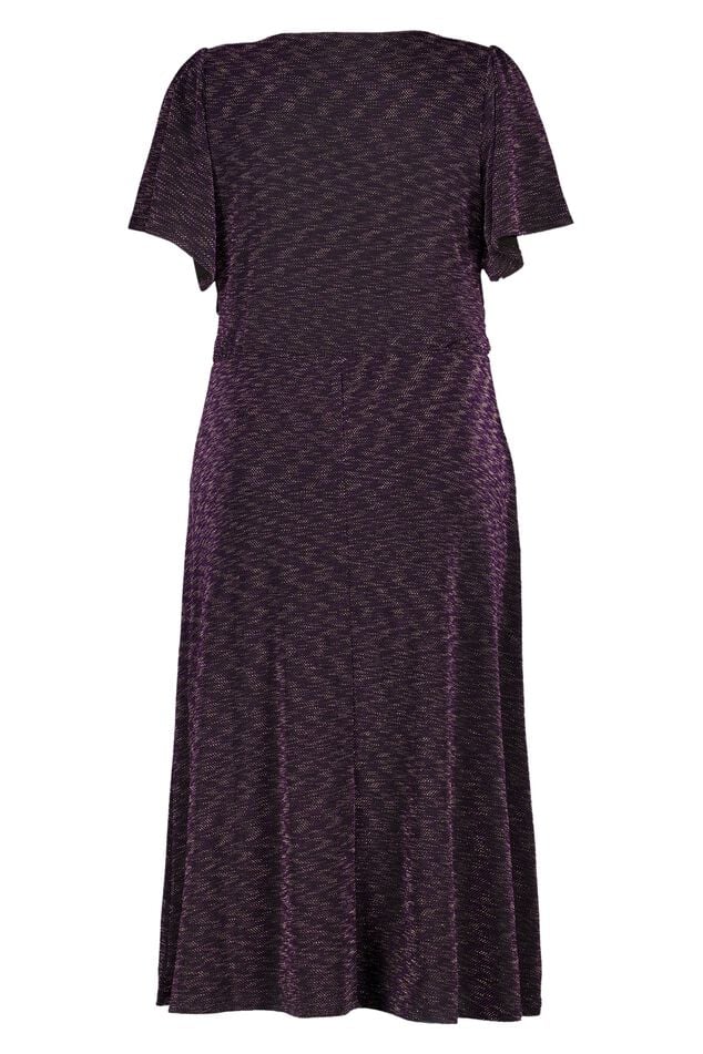 Midi jurk met lurex image number 2
