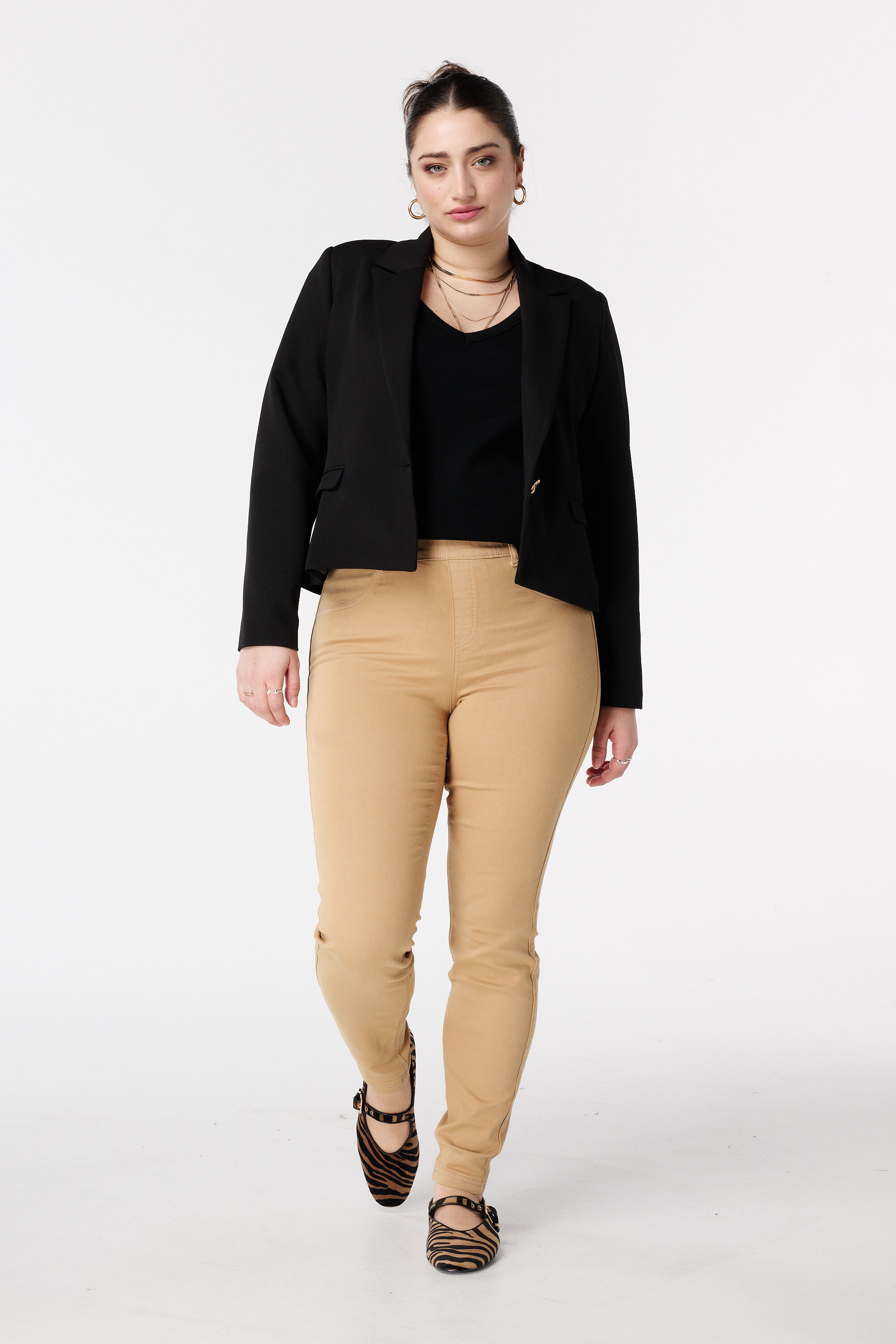 Tregging in jeans look