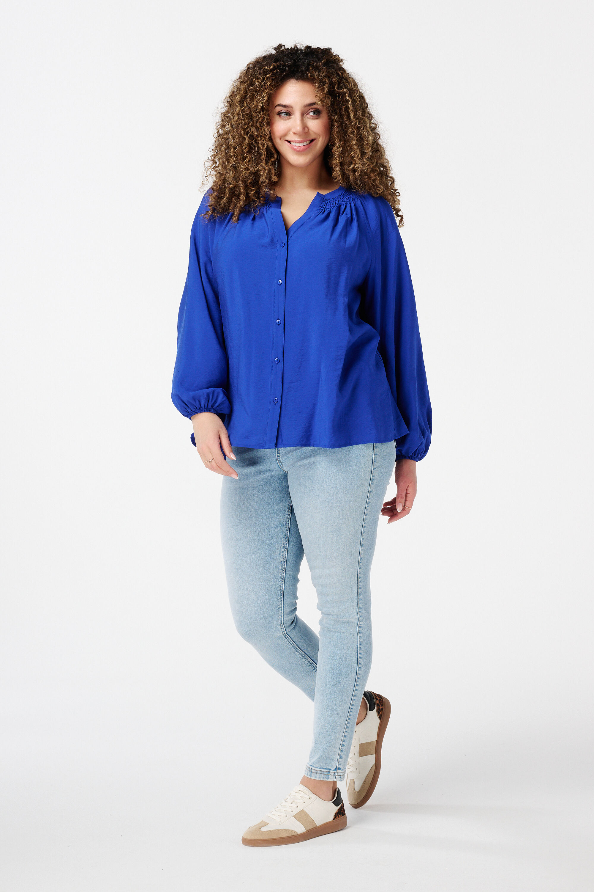 Blouse met smock image number 5