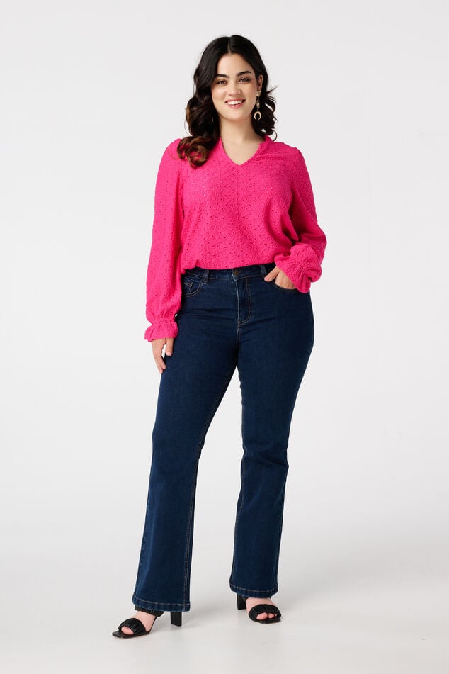 Top met broderie image number 5