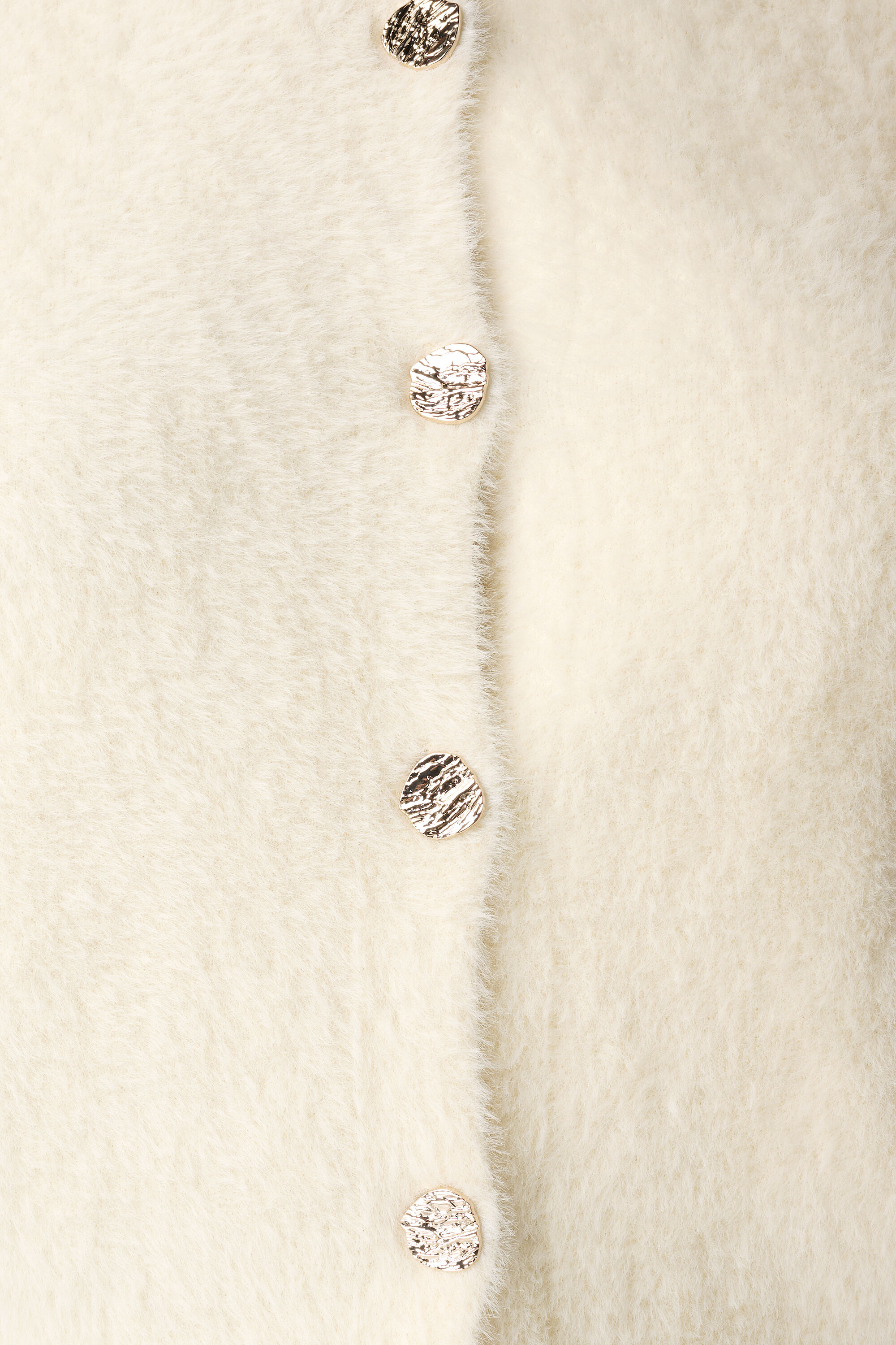 Fuzzy vest met knoopsluiting image number 6