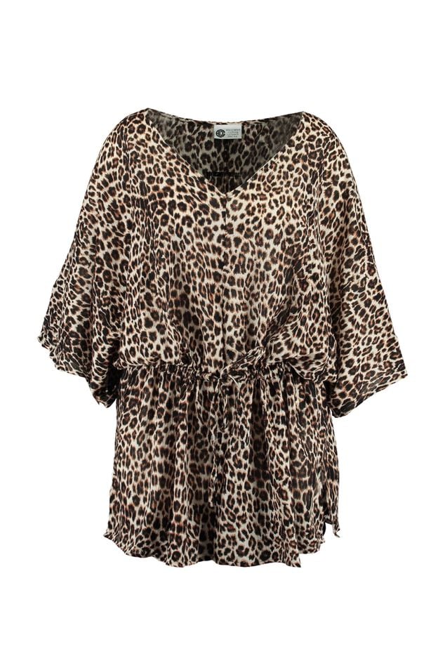 Korte kaftan met print image number 1