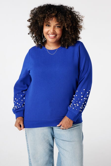 Sweater met parel detail Sweater met parel detail