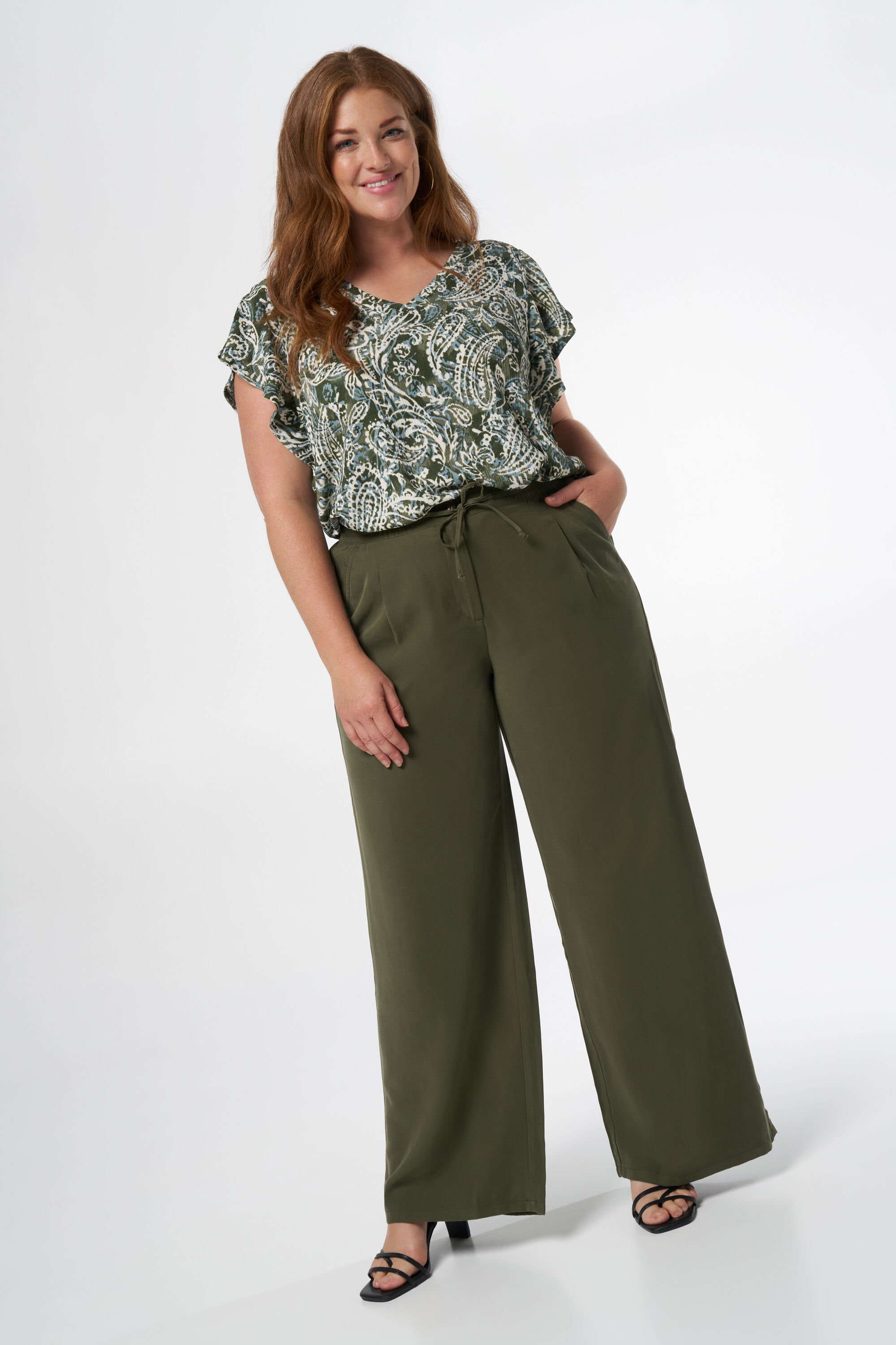 Broek met strikkoord