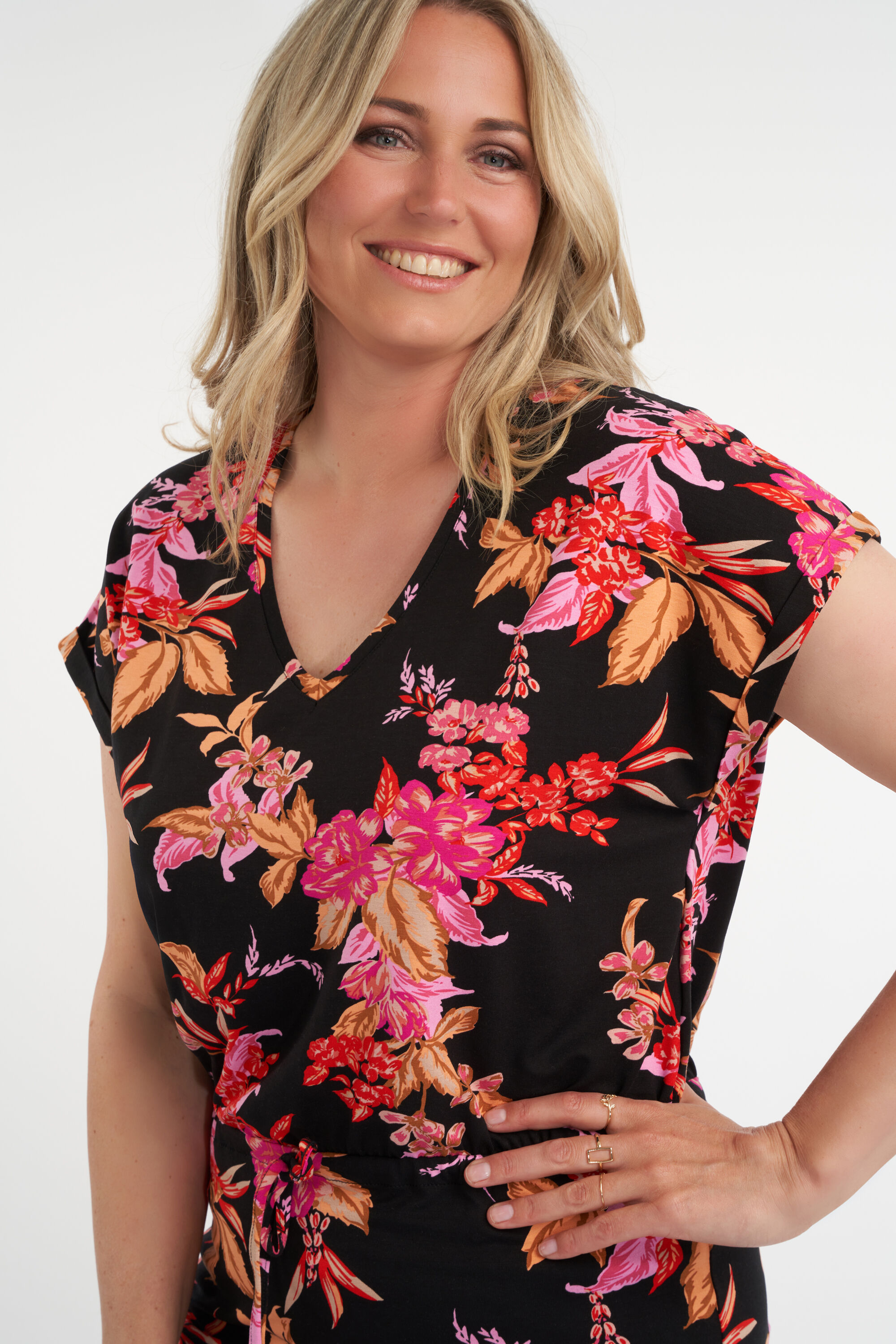 Lange tuniek met rijgdetail image number 4