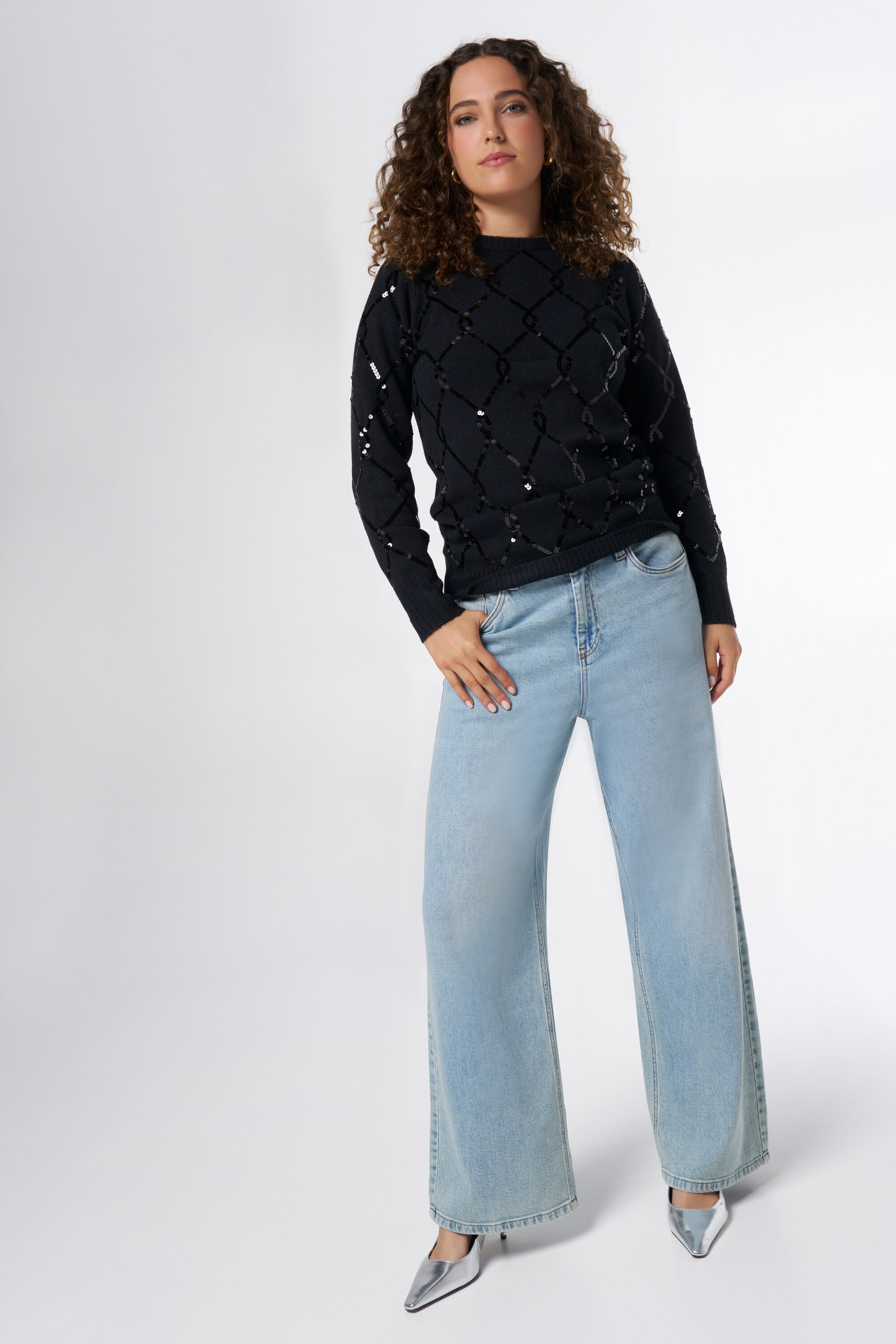 Trui met pailetten image number 5