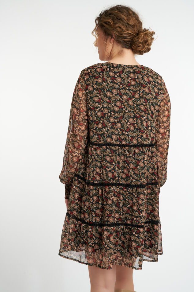 Bloemenjurk met smok details image number 3