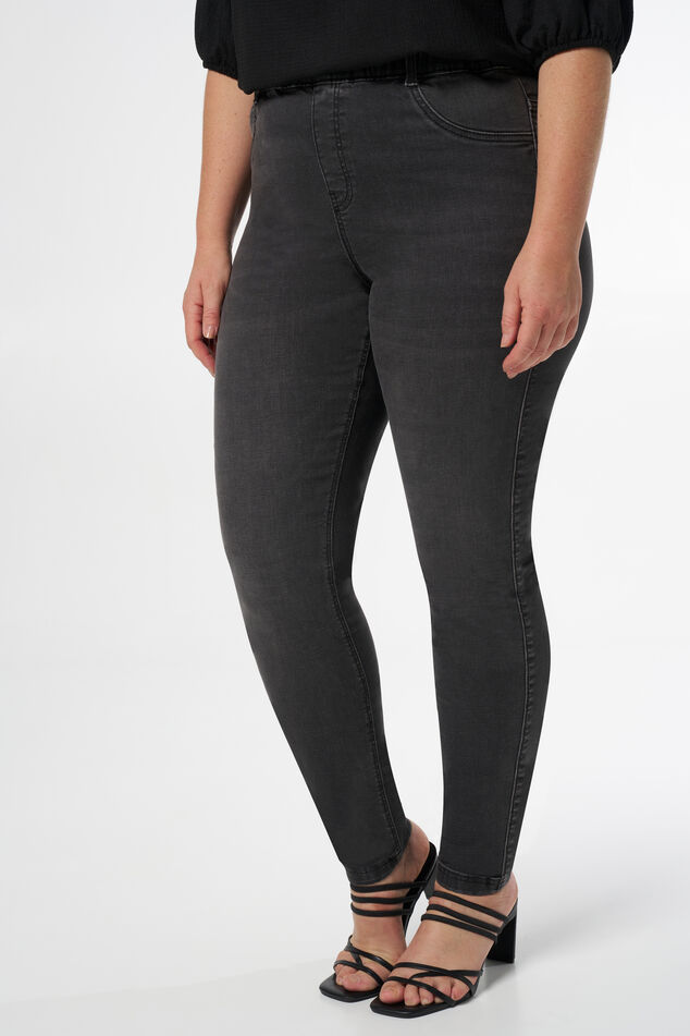 Tregging met denim look image number 5