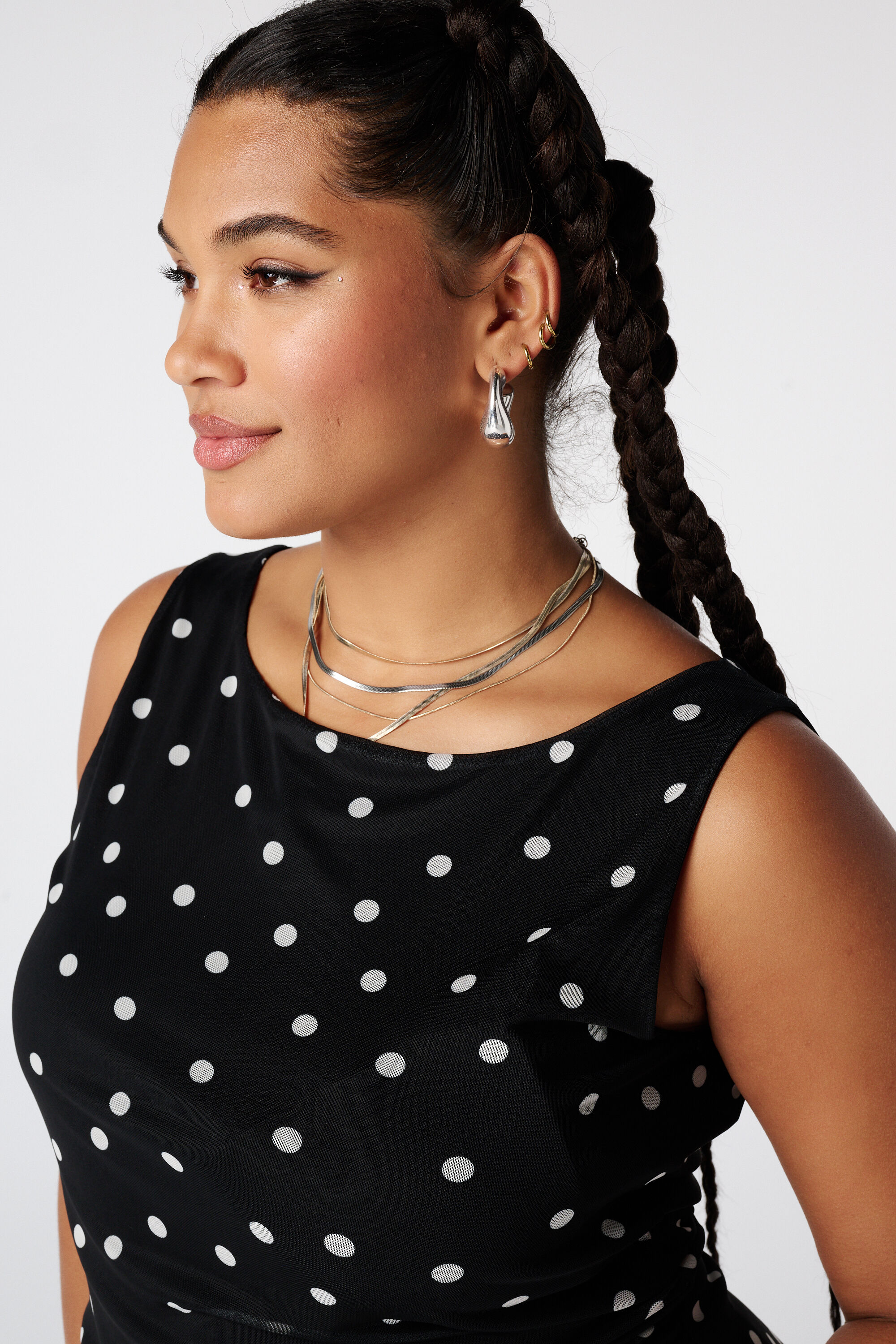 Mesh top met print image number 4