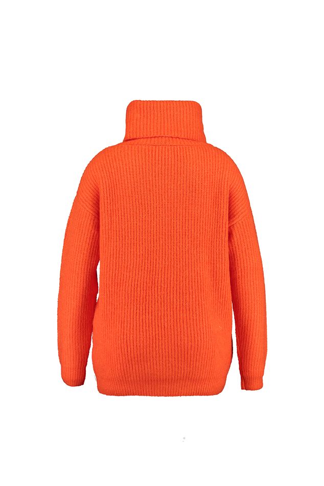 Gebreide trui met col image number 3