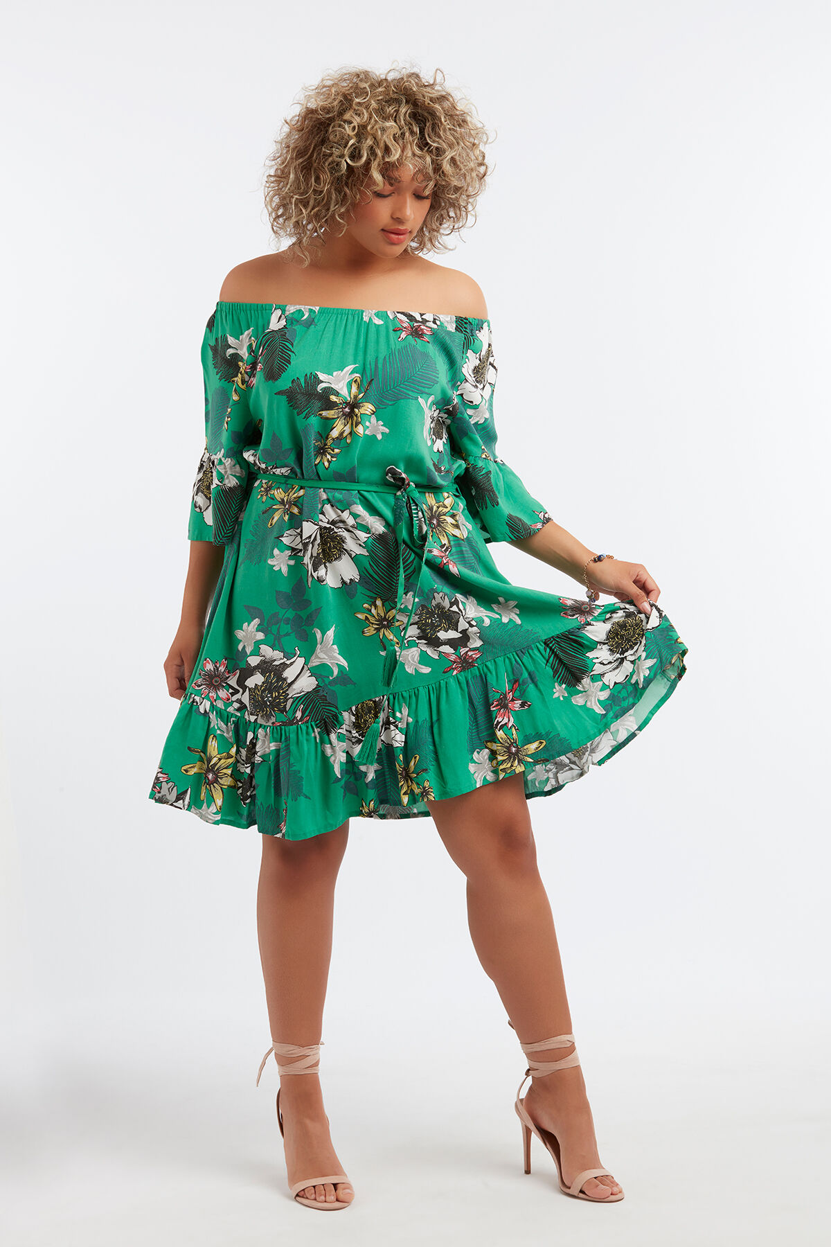 Jurk met bloemenprint image number 3