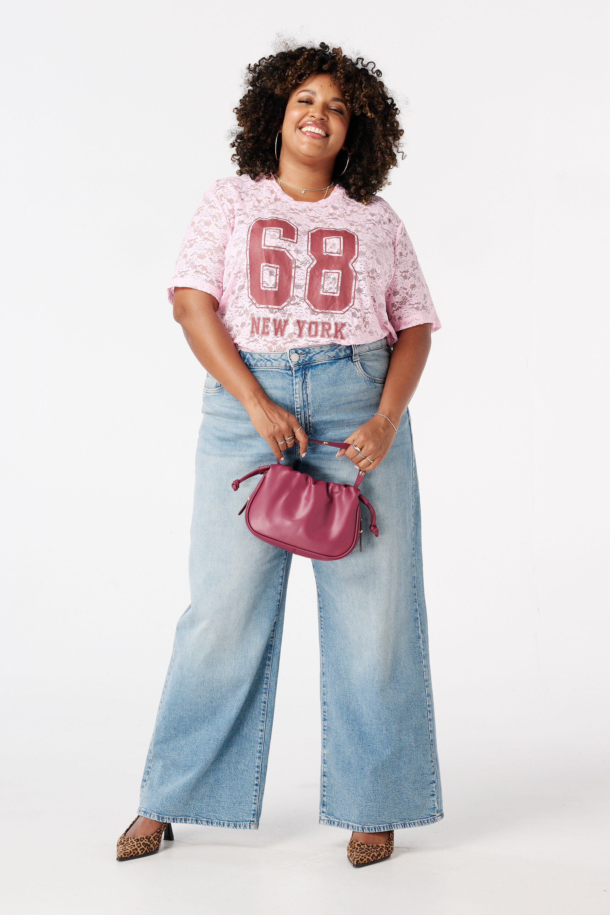 Sportief T-shirt van kant image number 5