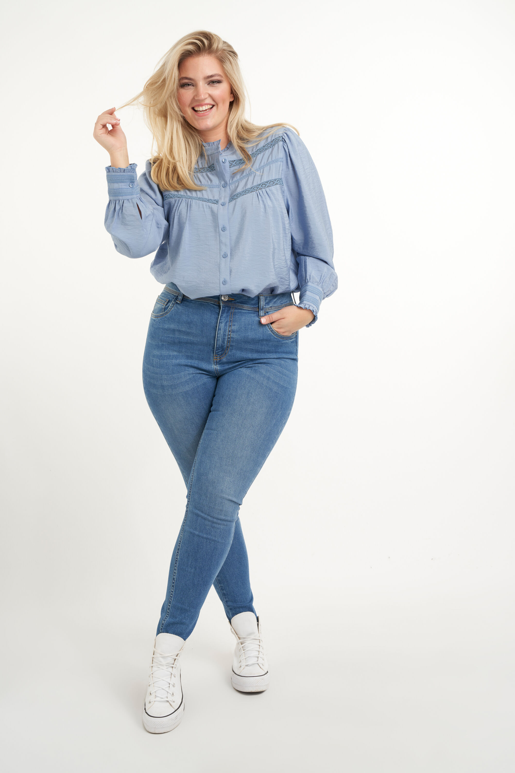 Blouse met kant image number 6