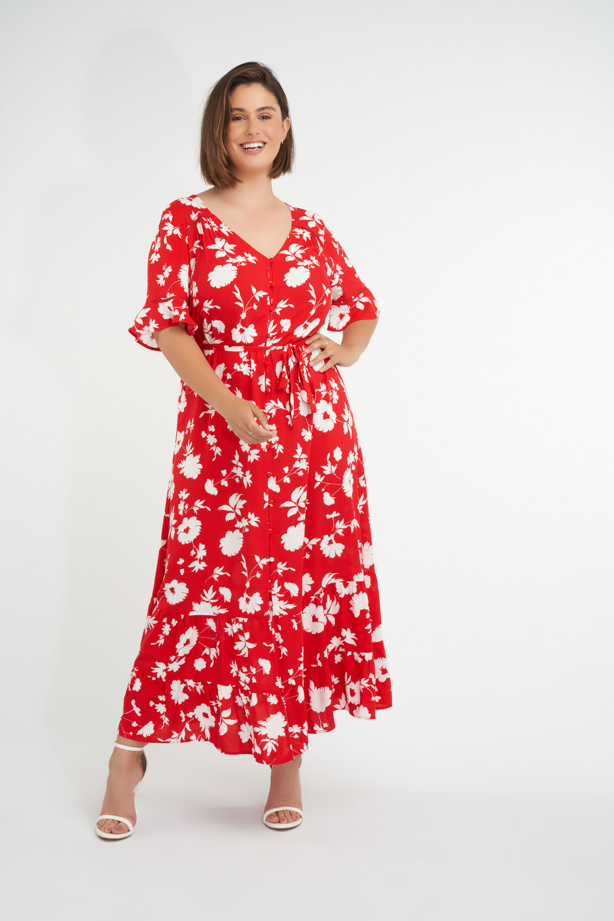 Lange jurk met print image number 5