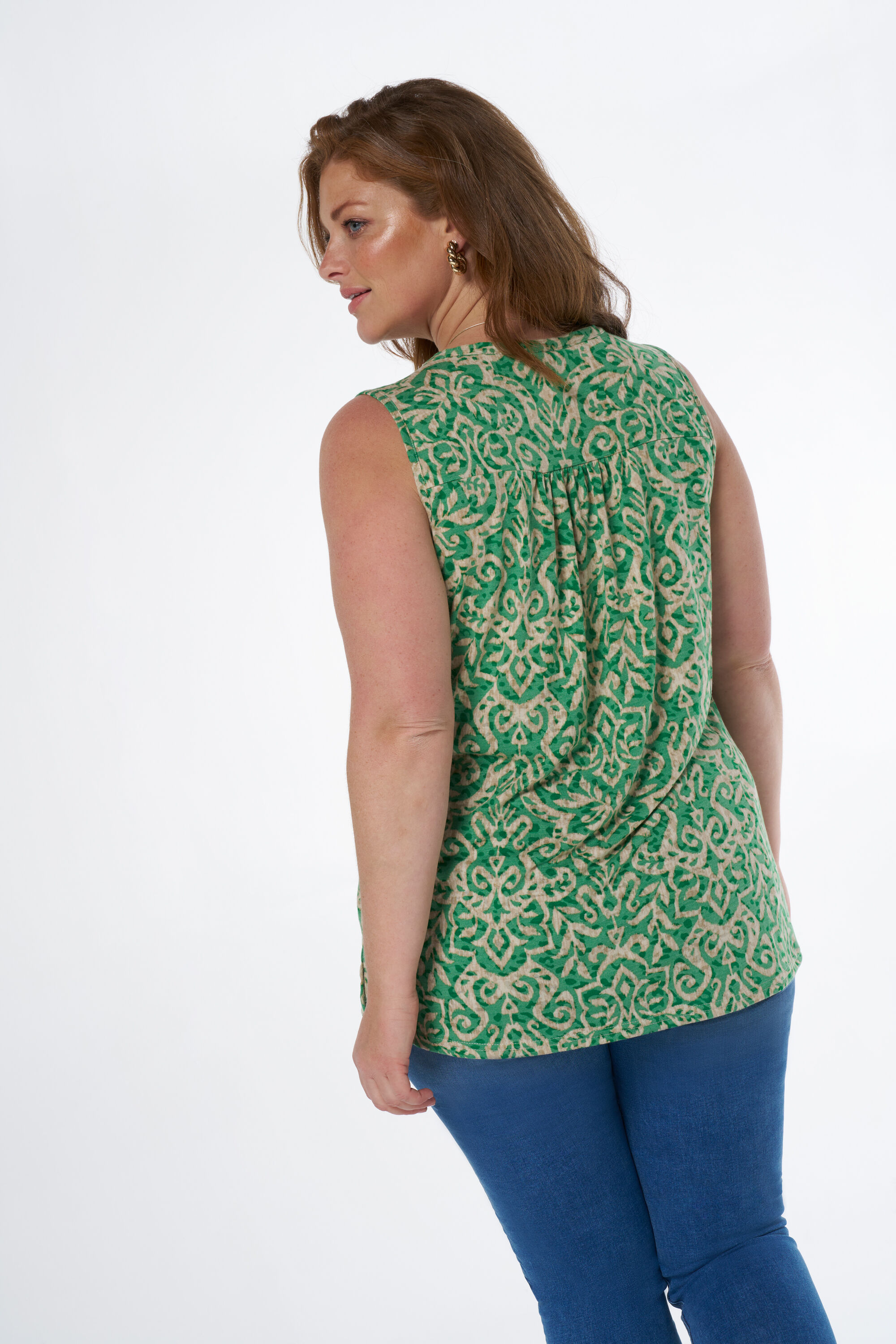 Mouwloze top met stretch image number 3