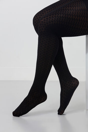 Panty met ruitdessin