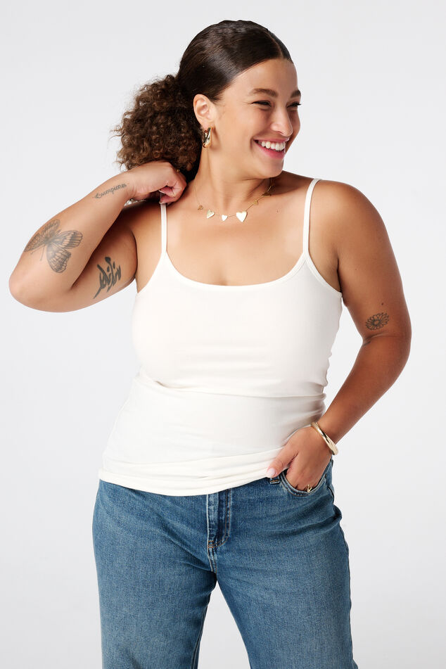 Spaghetti top met stretch image number 0