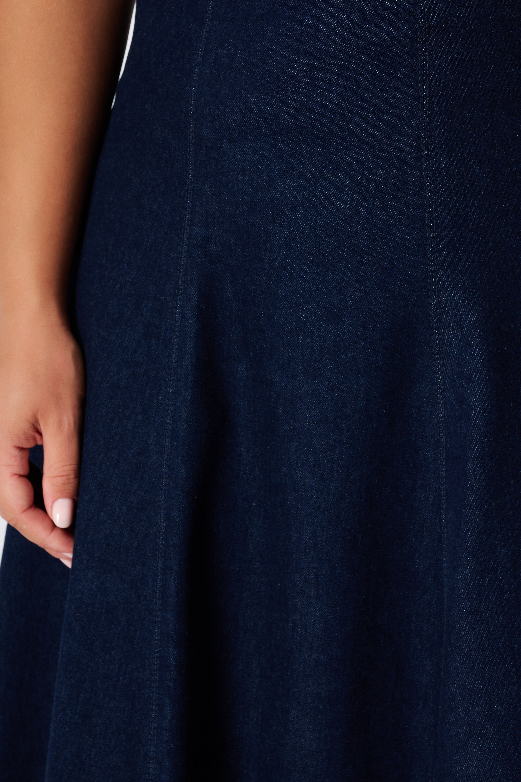 Denim midi rok image number 4