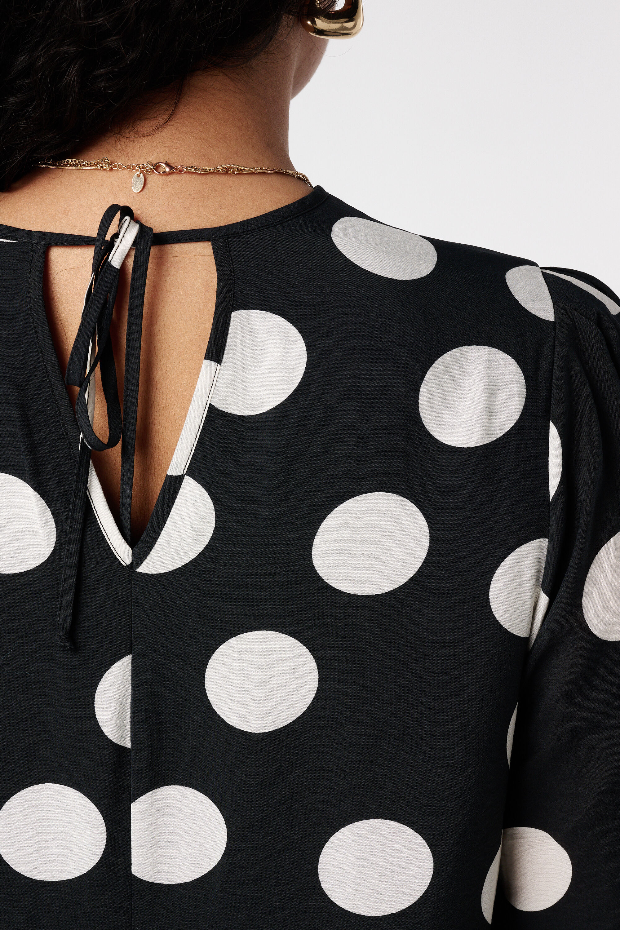 Jurk met polka dot image number 6