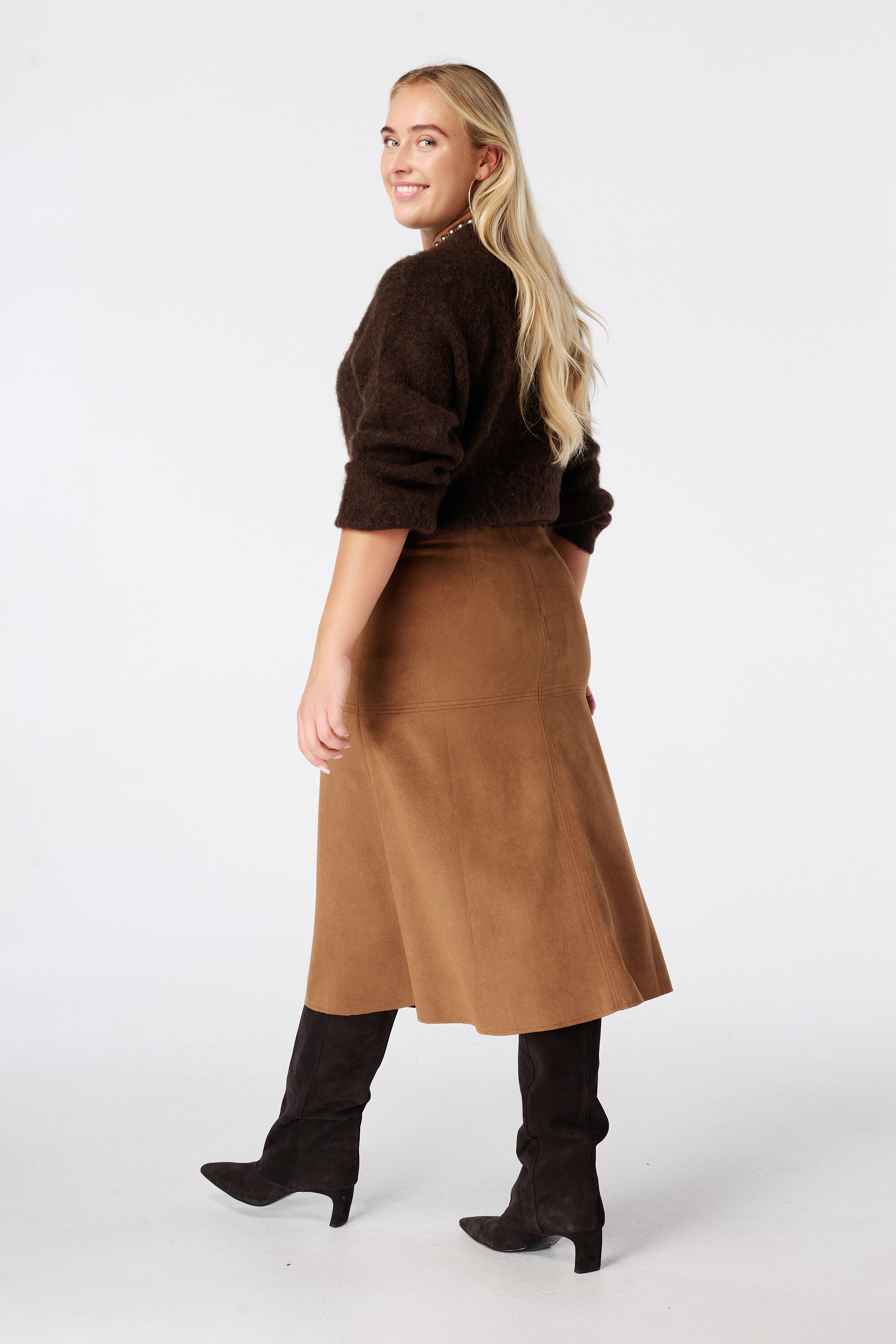 Midi rok in su&egrave;delook image number 3
