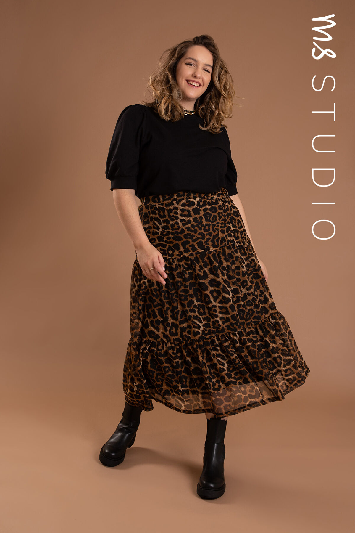 Dames Lange rok met print MS Mode