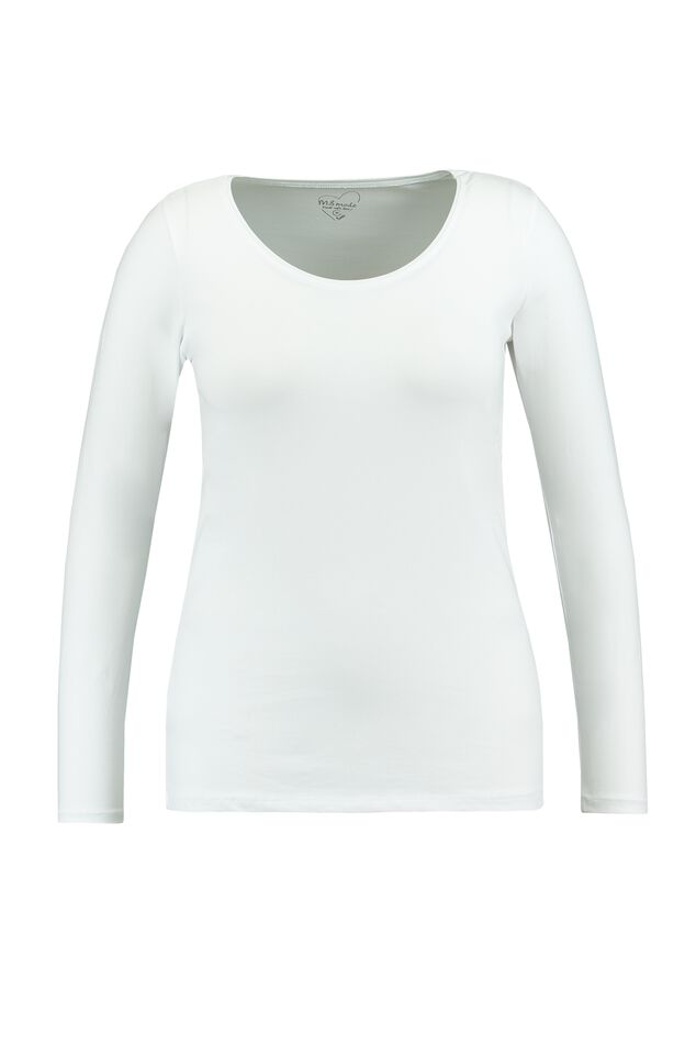 Basic T-shirt met lange mouwen image number 1