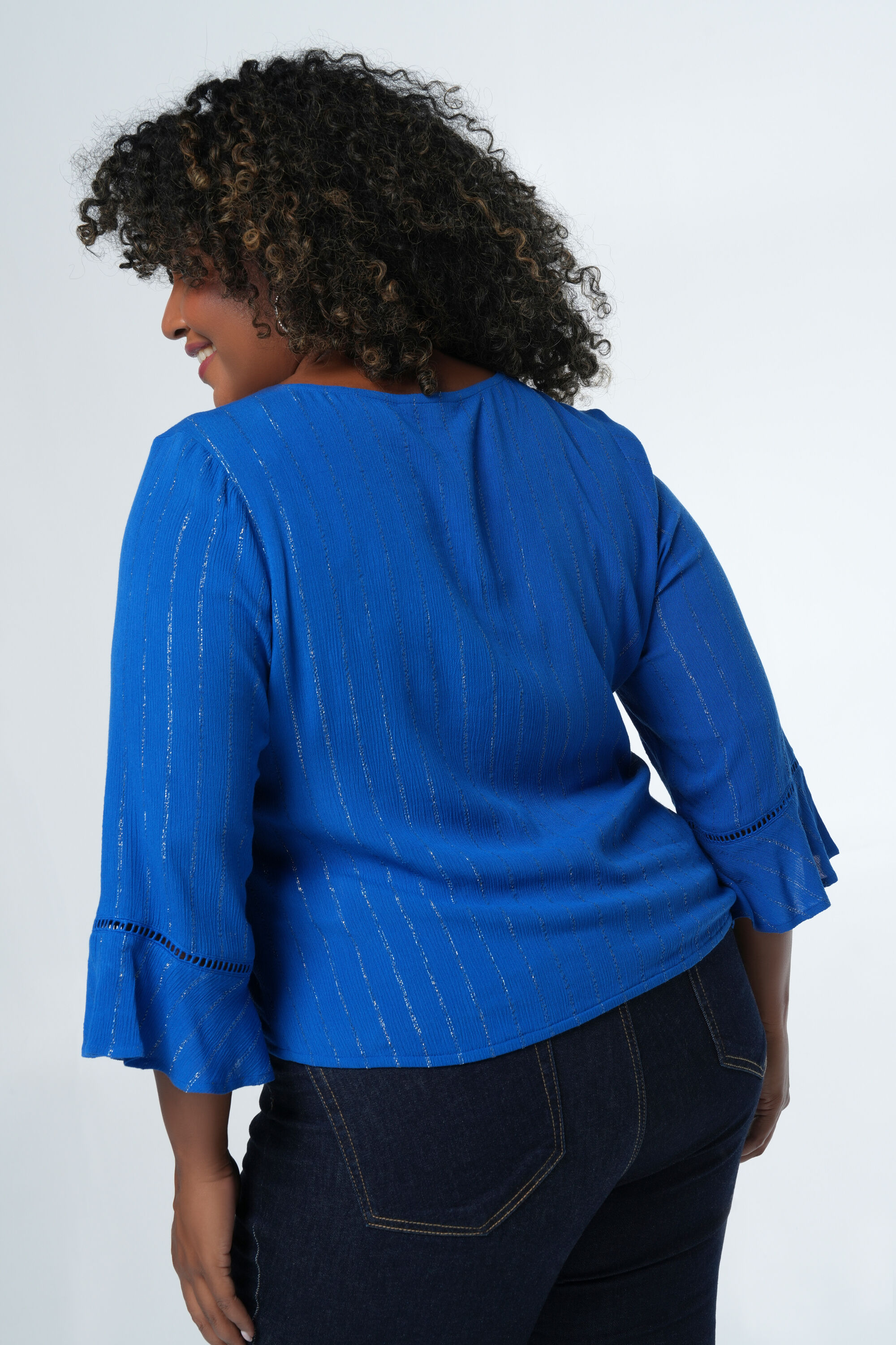 Blouse met metallic details image number 3