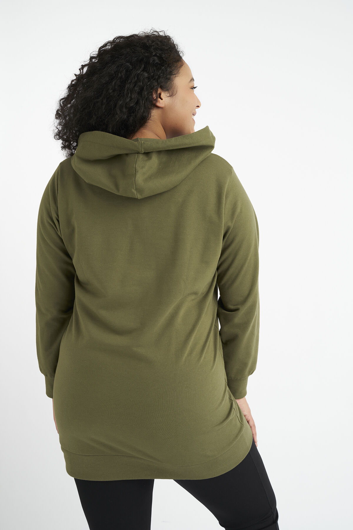 Lange sweater met opdruk image number 3