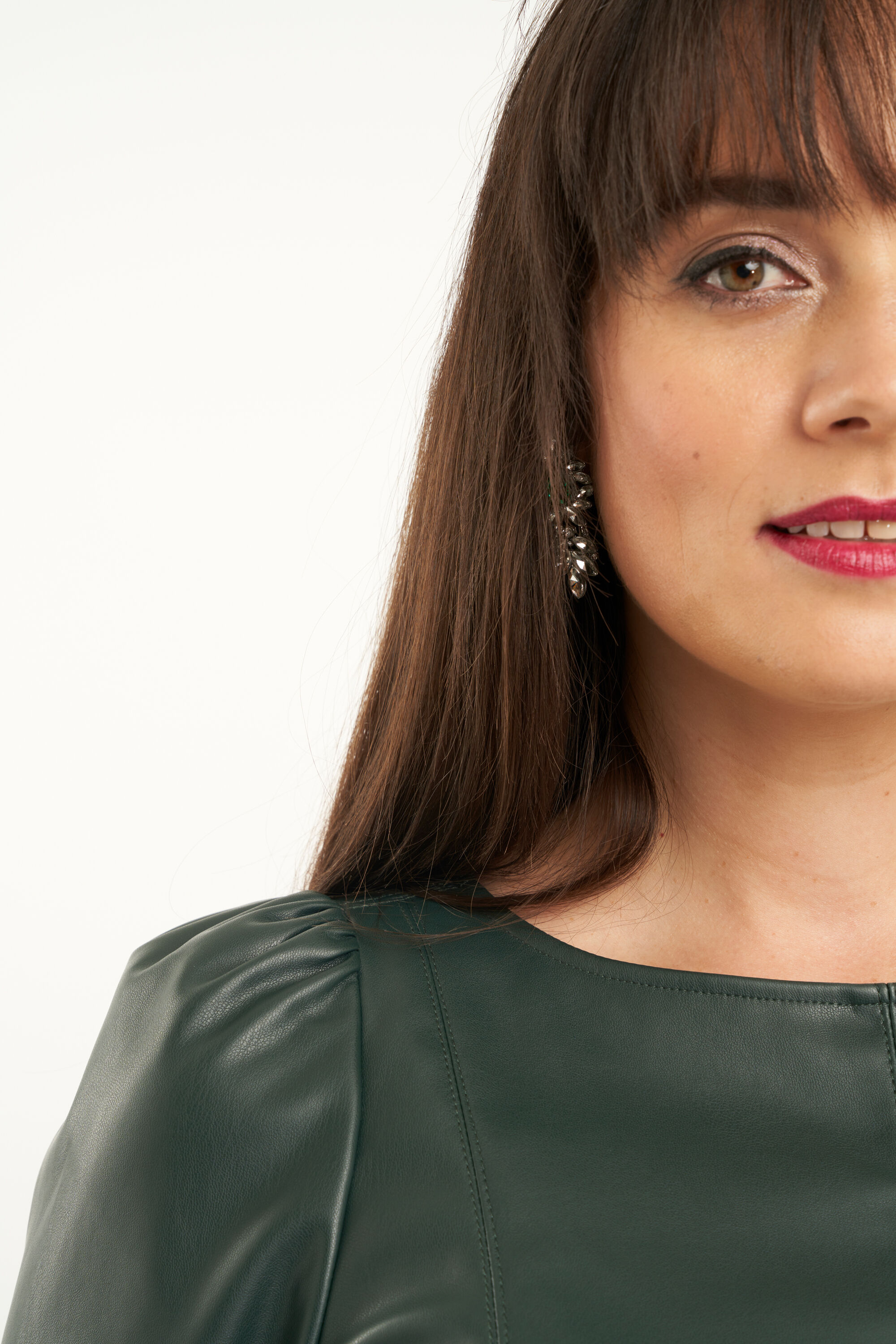 Imitatieleren jurk image number 5